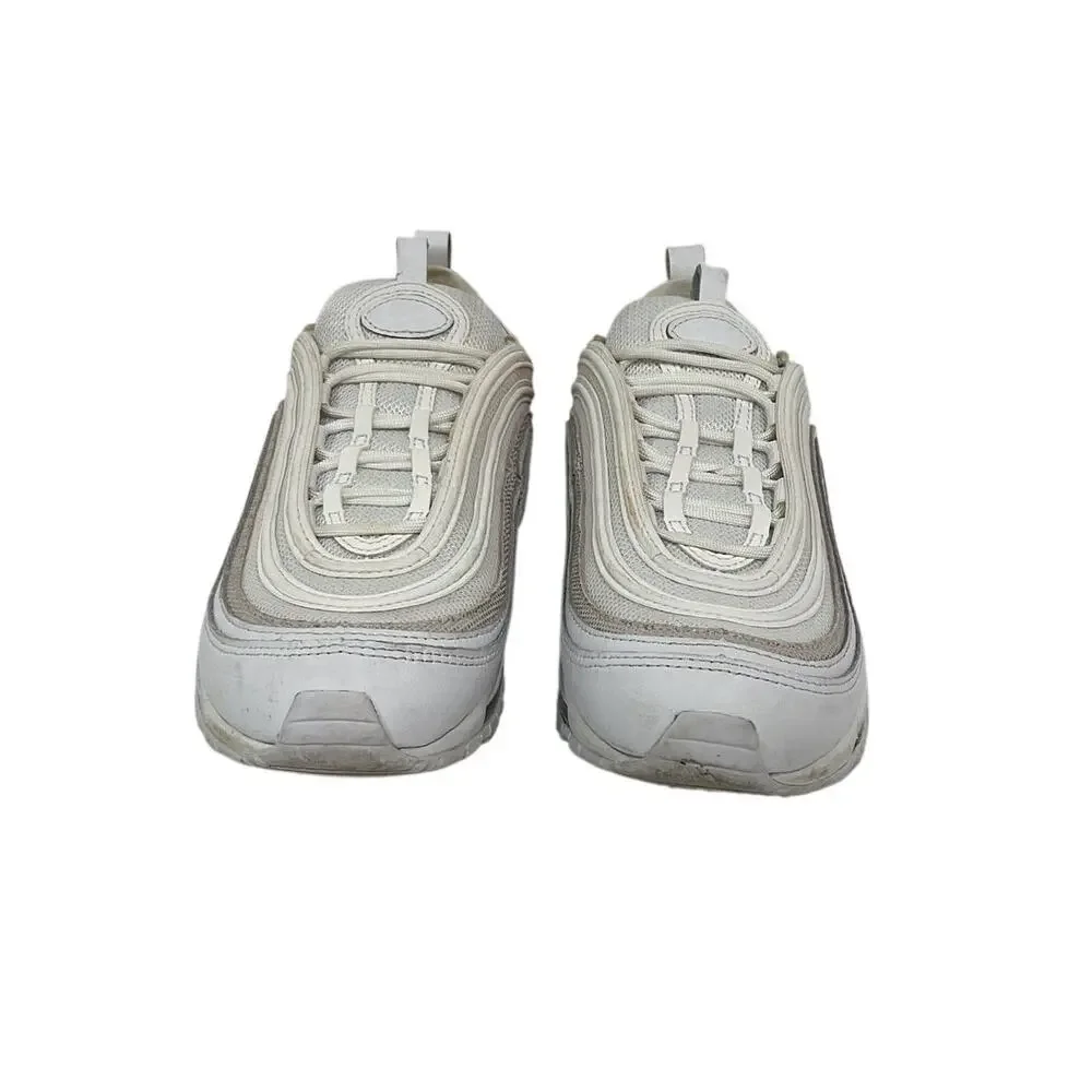 Nike Sleek White Chrome Air Max 97 Sneaker Size 8 Womens